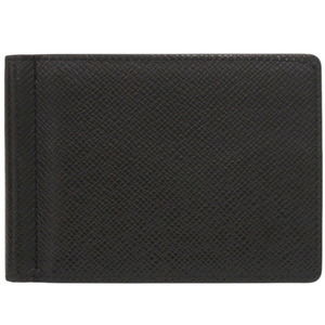 Louis Vuitton Portefeuille Pens M62978 Taiga Leather Black Money Clip Card Ca...